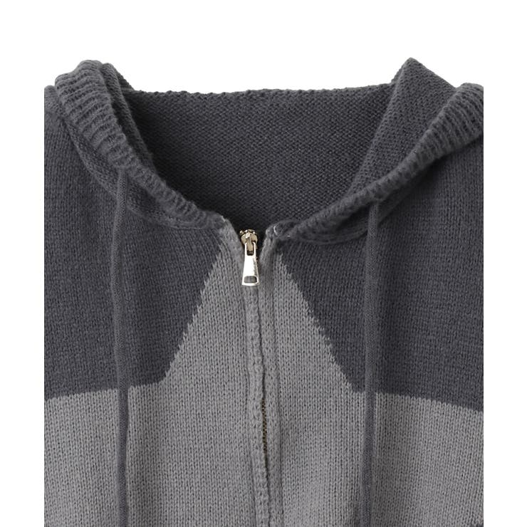 スターニットカーブヘムZIPパーカー | WEGO【WOMEN】 | 詳細画像15 