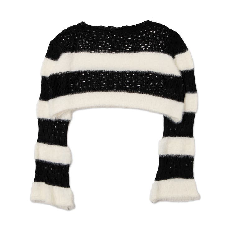 マテリアルスイッチボーダーニット | WEGO【WOMEN】 | 詳細画像12 