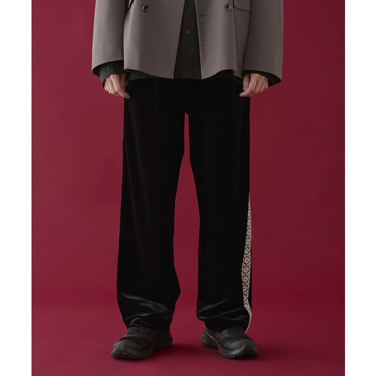 ベロアライントラックパンツ[品番：WG010092628]｜WEGO【MEN