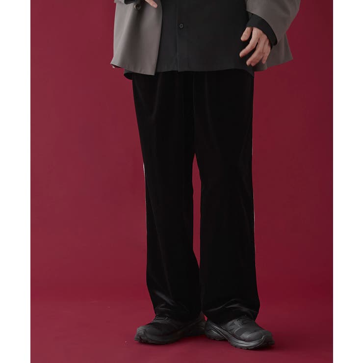 ベロアライントラックパンツ[品番：WG010092628]｜WEGO【MEN