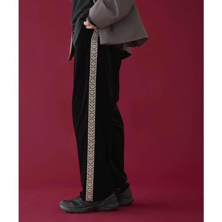 ベロアライントラックパンツ[品番：WG010092628]｜WEGO【MEN