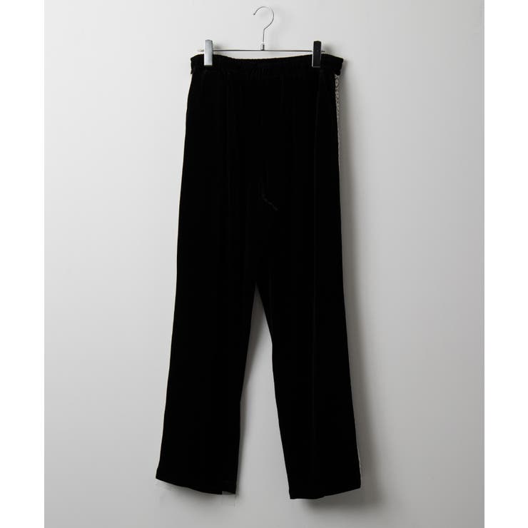 ベロアライントラックパンツ[品番：WG010092628]｜WEGO【MEN