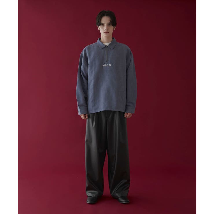 【返品?交換対象商品】 フェイクスウェードハーフZIPシャツ(LS)[品番：WG010092634]｜WEGO【MEN】（ウィゴー）のメンズファッション通販｜SHOPLIST（ショップリスト） トップス