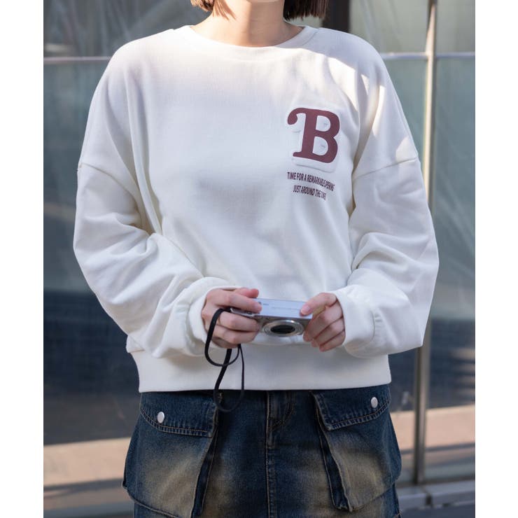 通販 フォームプリントロゴスウェット[品番：WG010092638]｜WEGO 女性用