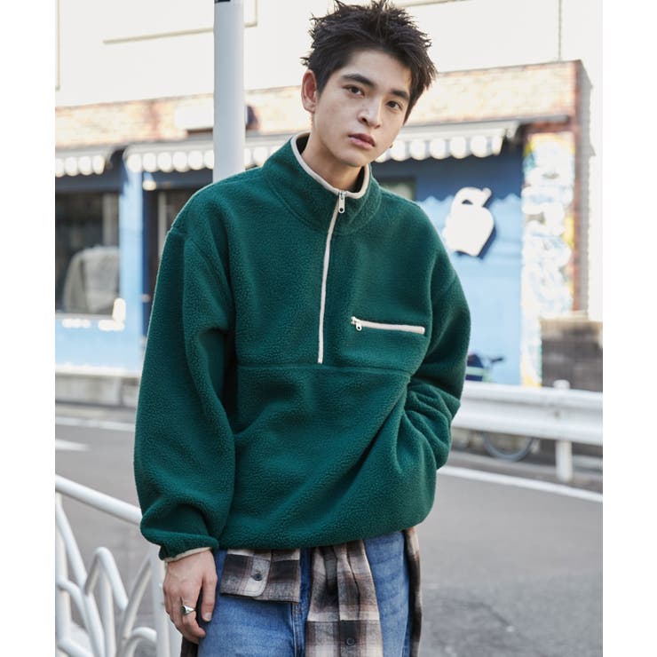 フリース ハーフZIPプルオーバー[品番：WG010092640]｜WEGO【MEN