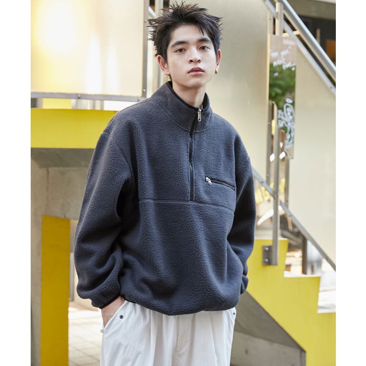 フリース ハーフZIPプルオーバー[品番：WG010092640]｜WEGO【MEN