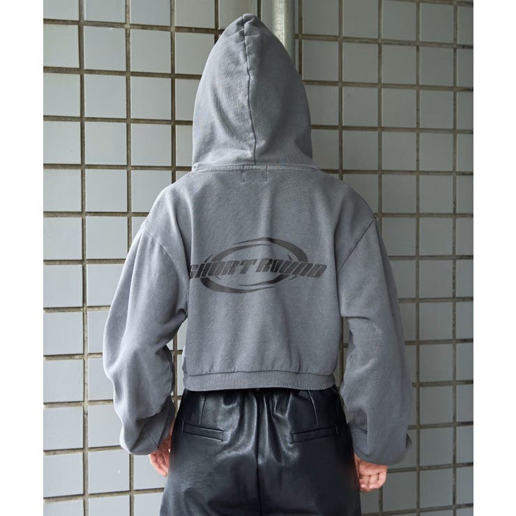 ピグメントショートグラフィックプルパーカー | WEGO【WOMEN】 | 詳細画像12 