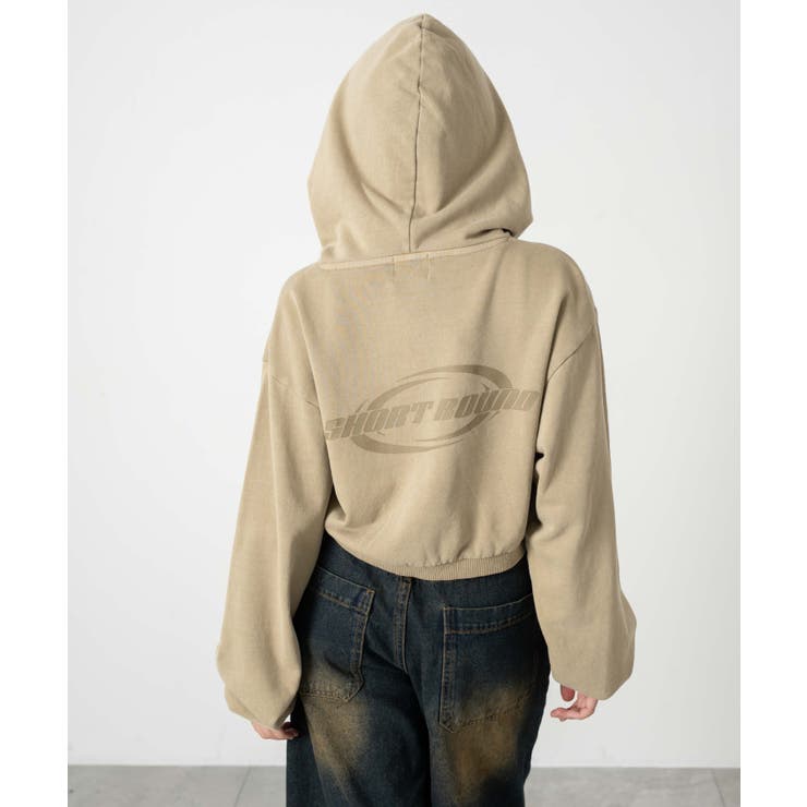 ピグメントショートグラフィックプルパーカー | WEGO【WOMEN】 | 詳細画像15 