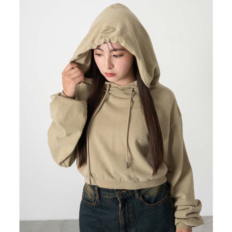 ピグメントショートグラフィックプルパーカー | WEGO【WOMEN】 | 詳細画像16 