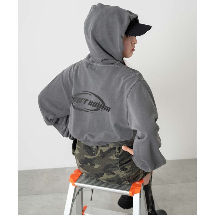 ピグメントショートグラフィックプルパーカー | WEGO【WOMEN】 | 詳細画像23 