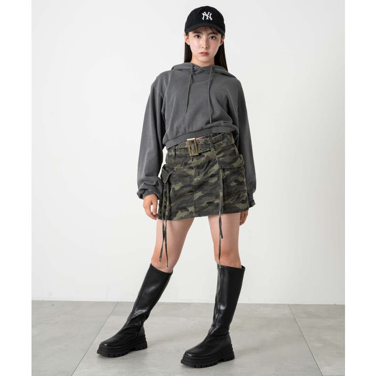ピグメントショートグラフィックプルパーカー | WEGO【WOMEN】 | 詳細画像26 