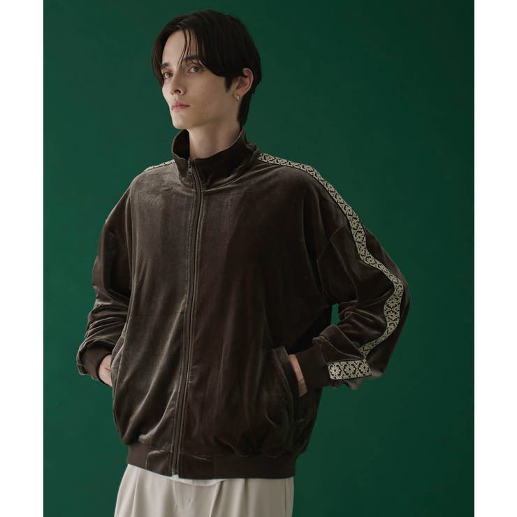 ベロアライントラックジャケット[品番：WG010092649]｜WEGO【MEN