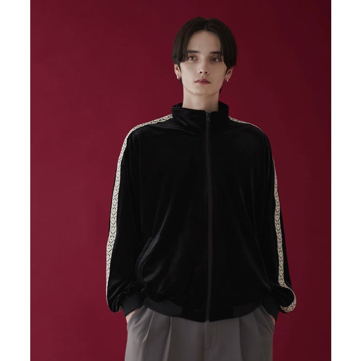 ベロアライントラックジャケット[品番：WG010092649]｜WEGO【MEN