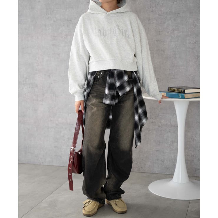 ラインストーンショートプルパーカー | WEGO【WOMEN】 | 詳細画像3 