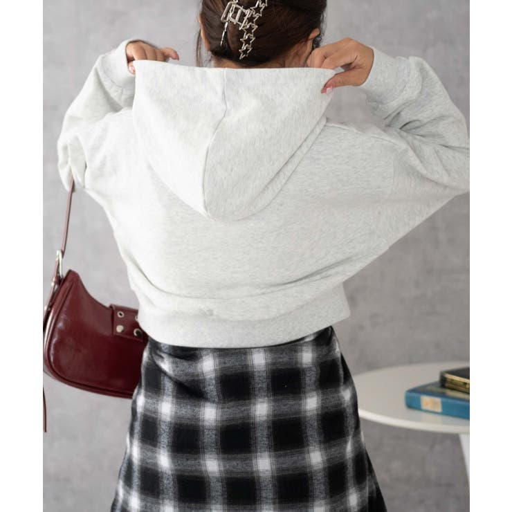 ラインストーンショートプルパーカー | WEGO【WOMEN】 | 詳細画像11 