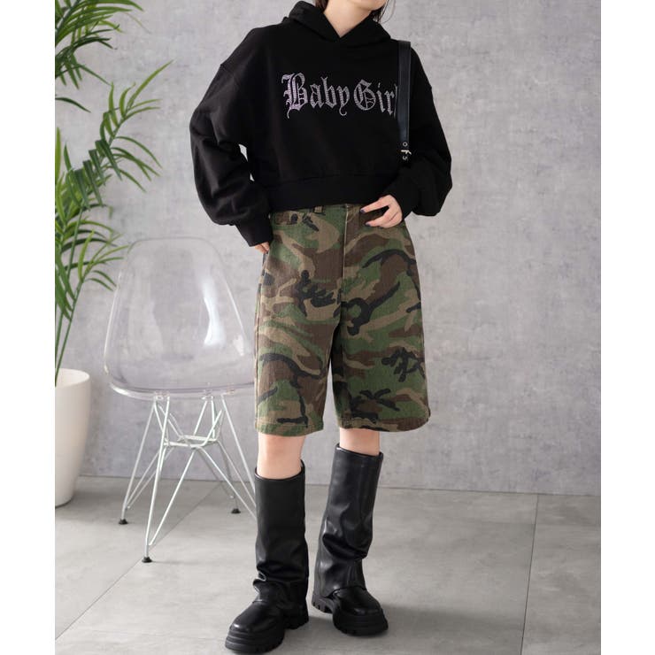 ラインストーンショートプルパーカー | WEGO【WOMEN】 | 詳細画像16 