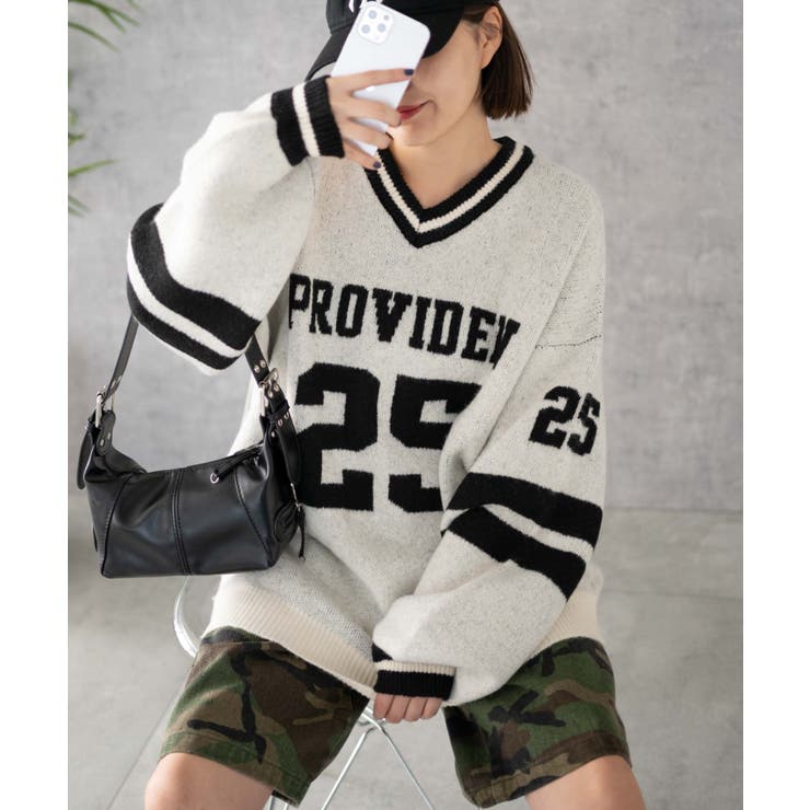 【セール 登場から人気沸騰】 ナンバリングラインフラッフィーニット[品番：WG010092703 パンツ