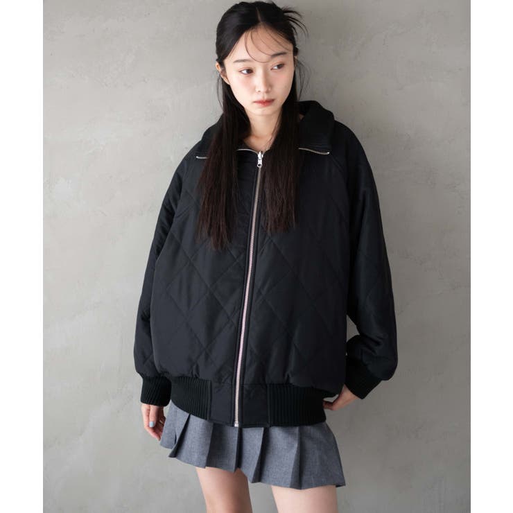 ヴィンテージライク ハイネックリブ ブルゾン ヴィンテージライクFレザーRVブルゾン[品番：WG010092710]｜WEGO