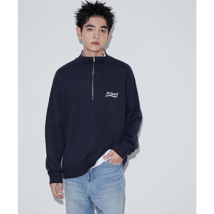 ワンポイントハーフジッププルオーバー[品番：WG010092725]｜WEGO【MEN】（ウィゴー）のメンズファッション通販｜SHOPLIST（ショップリスト）