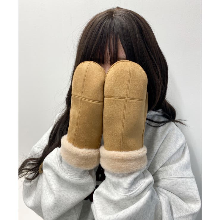 おかちゃんルイヴィトン 手袋 シアリングムートン ゴン モノグラムグローブ ムートンミトングローブ[品番：WG010092749]｜WEGO【WOMEN