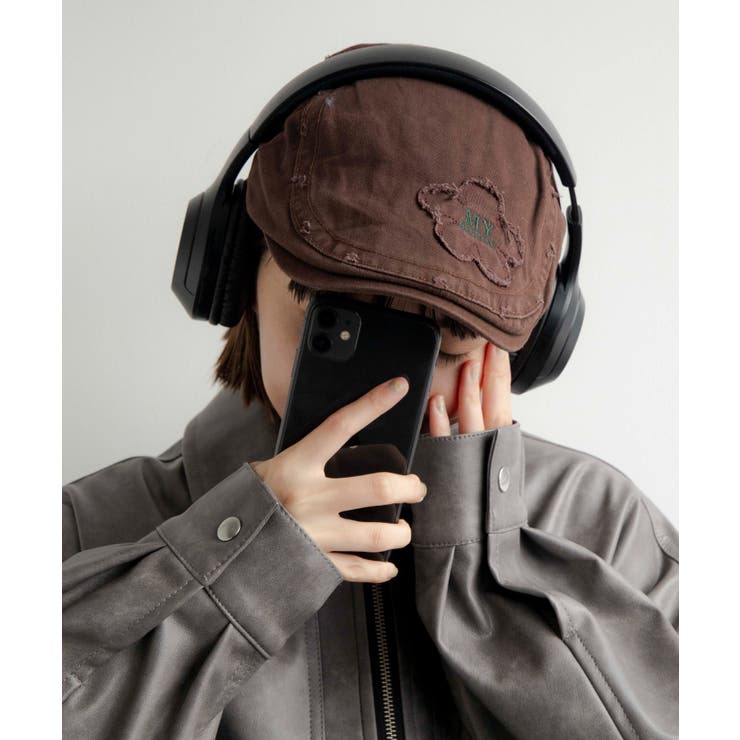 フラワー刺繍ハンチング | WEGO【MEN】 | 詳細画像1 