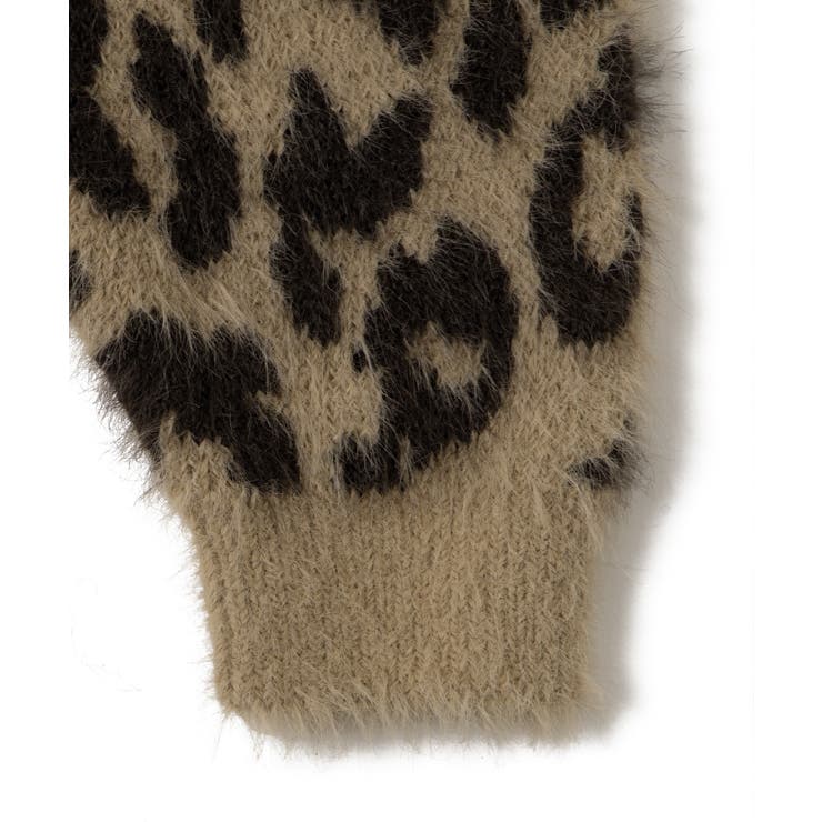 レオパードシャギーニットプルオーバー | WEGO【WOMEN】 | 詳細画像11 