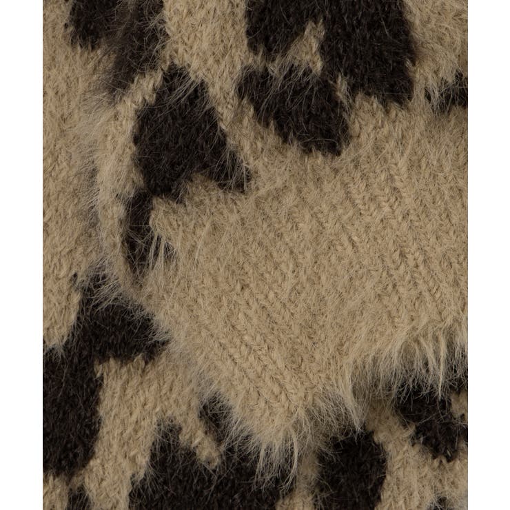 レオパードシャギーニットプルオーバー | WEGO【WOMEN】 | 詳細画像12 