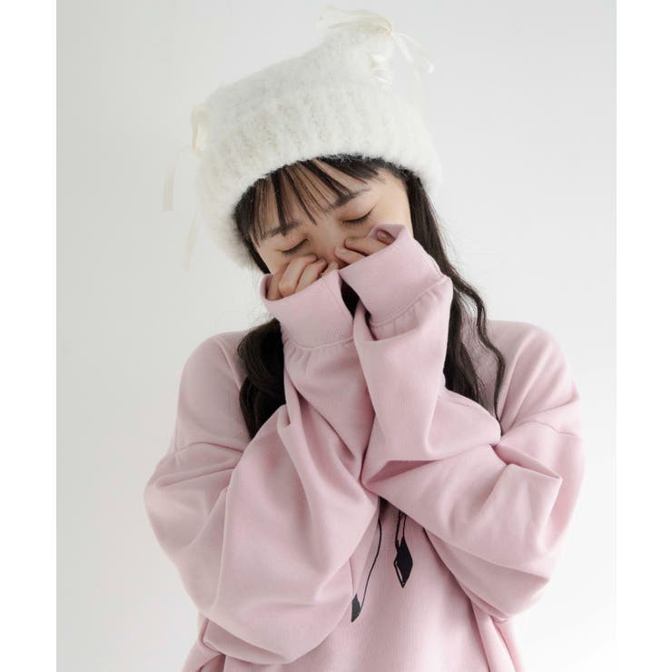 レースアップネコミミニットキャップ[品番：WG010092780]｜WEGO