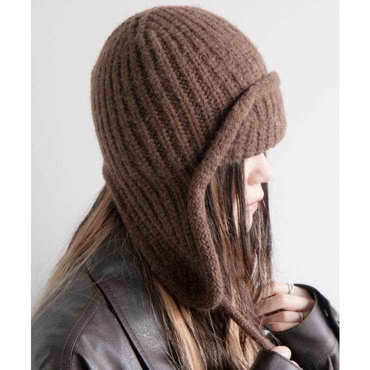 イヤーフラップリブニットキャップ | WEGO【MEN】 | 詳細画像1 