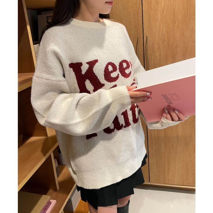 フラッフィーグラフィックBIGニットプルオーバー | WEGO【WOMEN】 | 詳細画像24 