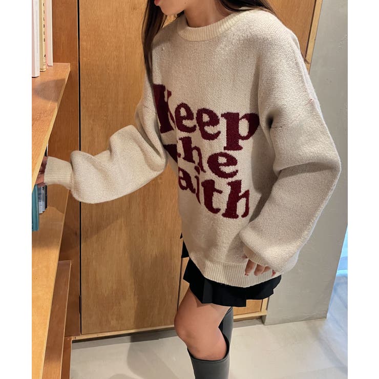 フラッフィーグラフィックBIGニットプルオーバー | WEGO【WOMEN】 | 詳細画像25 