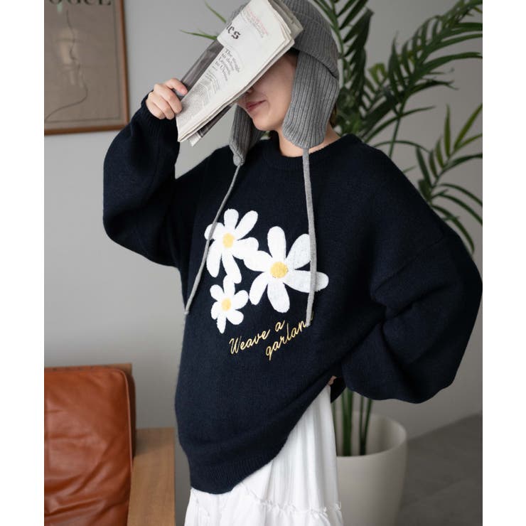 フラッフィーグラフィックBIGニットプルオーバー | WEGO【WOMEN】 | 詳細画像45 