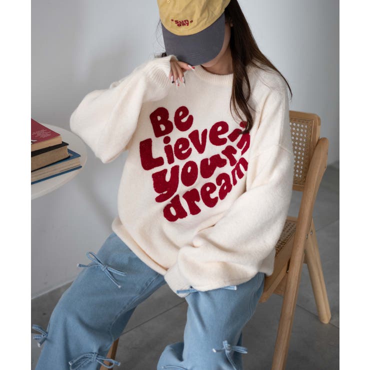 フラッフィーグラフィックBIGニットプルオーバー | WEGO【WOMEN】 | 詳細画像51 