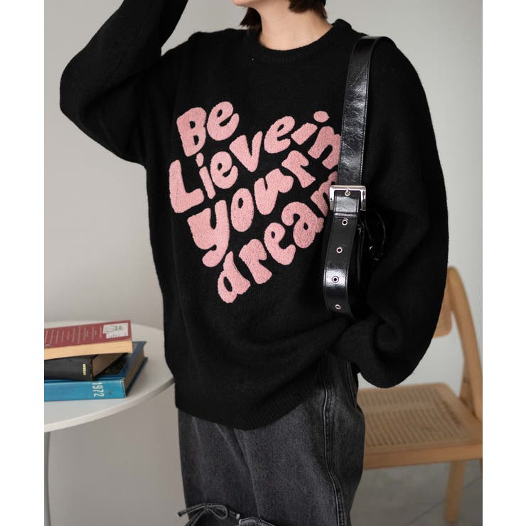 フラッフィーグラフィックBIGニットプルオーバー | WEGO【WOMEN】 | 詳細画像55 