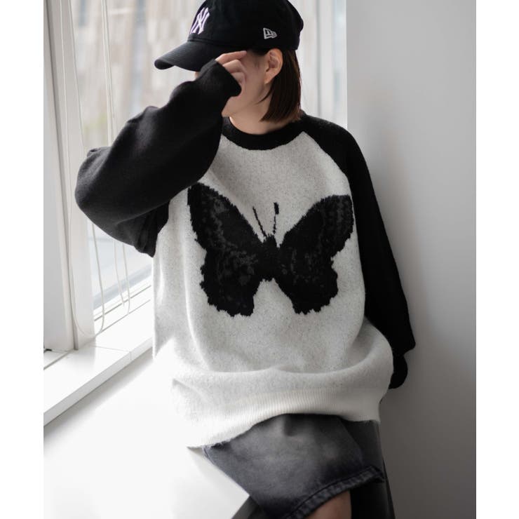 フラッフィーグラフィックBIGニットプルオーバー | WEGO【WOMEN】 | 詳細画像57 