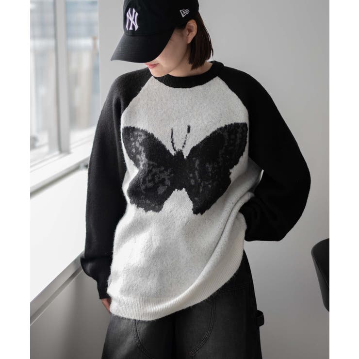 フラッフィーグラフィックBIGニットプルオーバー | WEGO【WOMEN】 | 詳細画像58 