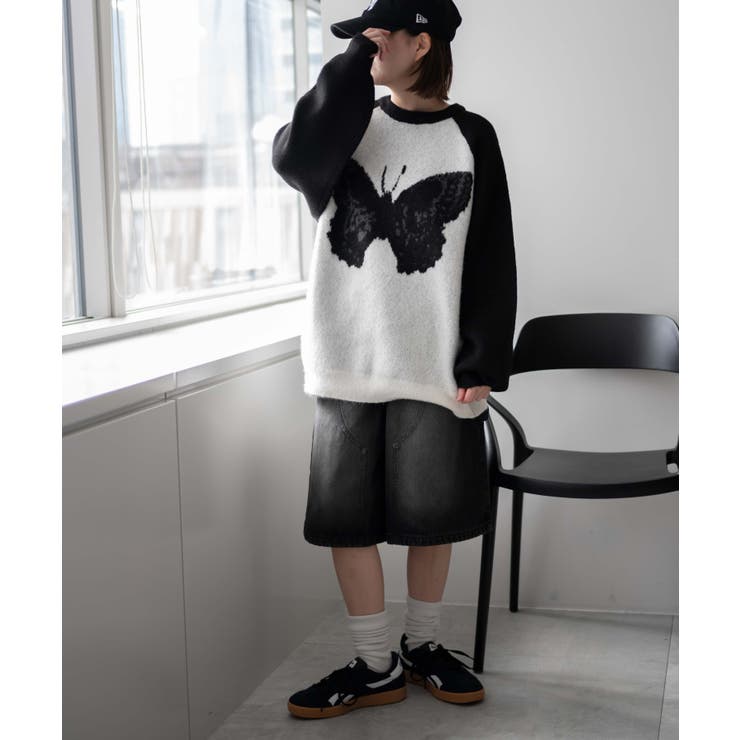 フラッフィーグラフィックBIGニットプルオーバー | WEGO【WOMEN】 | 詳細画像59 