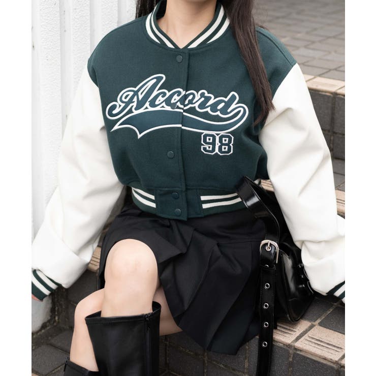 スタジアムロゴショートスタジャン[品番：WG010092799]｜WEGO