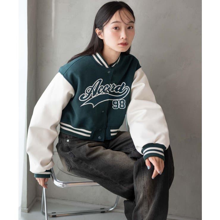 スタジアムロゴショートスタジャン[品番：WG010092799]｜WEGO