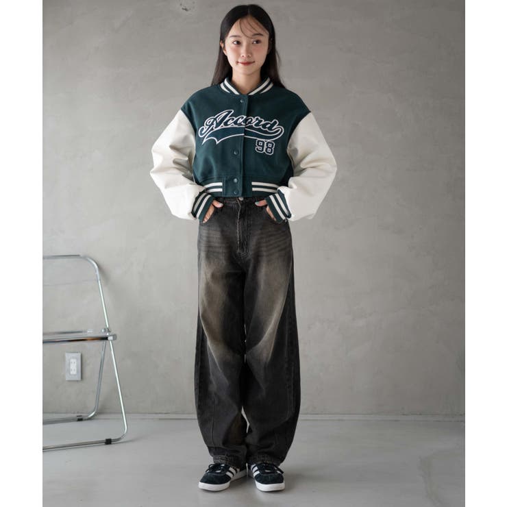 スタジアムロゴショートスタジャン[品番：WG010092799]｜WEGO【WOMEN