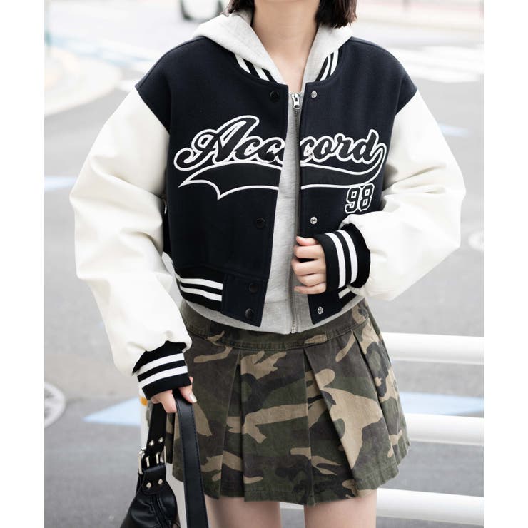 スタジアムロゴショートスタジャン[品番：WG010092799]｜WEGO【WOMEN