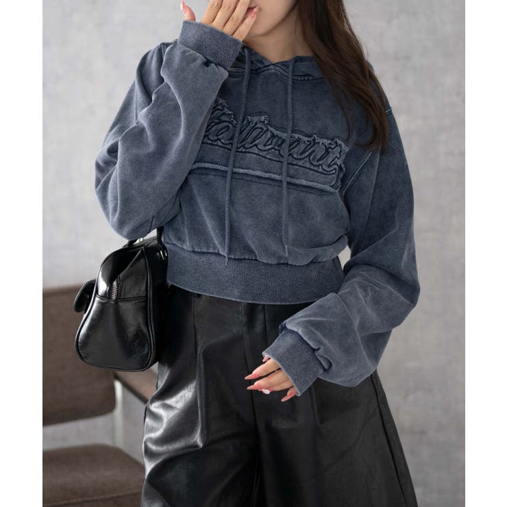 ロゴアシッドウォッシュパーカー[品番：WG010092814]｜WEGO