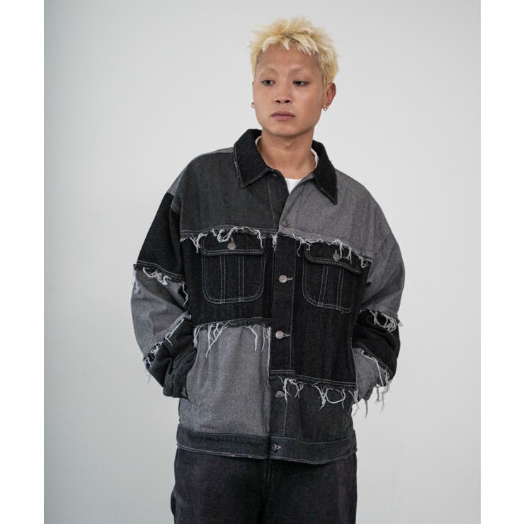 クレイジーパターンデニムジャケット[品番：WG010092818]｜WEGO