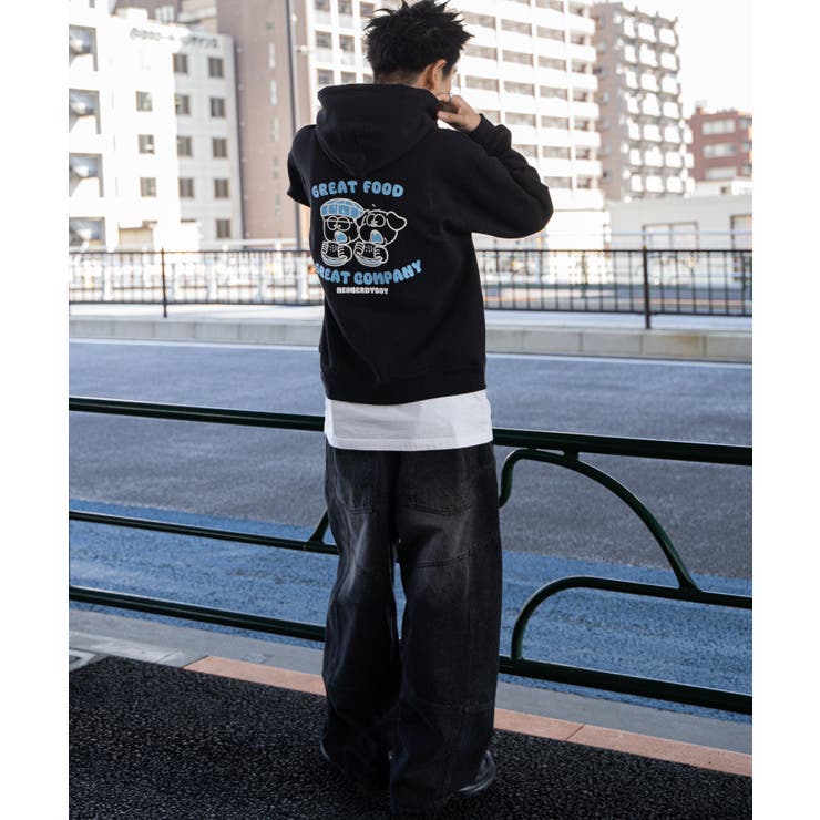 リラックスフィットTHEBOYグラフィックパーカー[品番 リラックスフィットTHEBOYグラフィックパーカー[品番