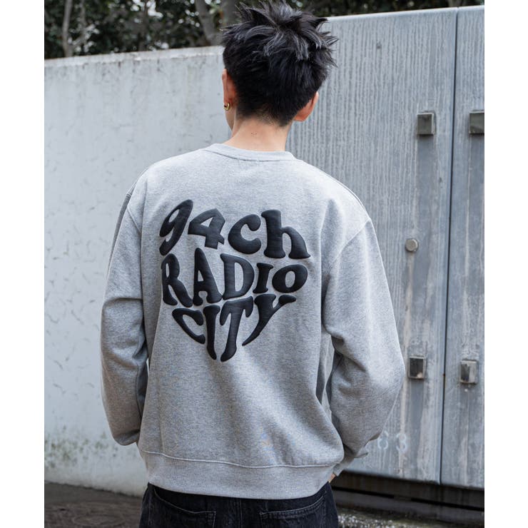 杢グレー | リラックスフィットハートロゴプルオーバー | WEGO【MEN】