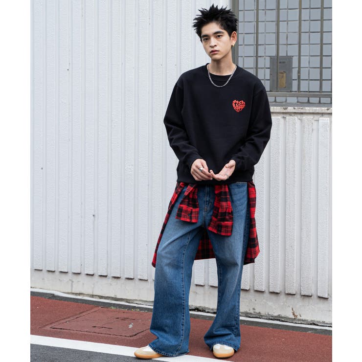リラックスフィットハートロゴプルオーバー | WEGO【MEN】 | 詳細画像17 