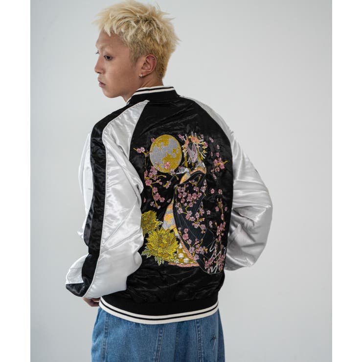 花魁狐面スカジャン[品番：WG010092860]｜WEGO【MEN】（ウィゴー
