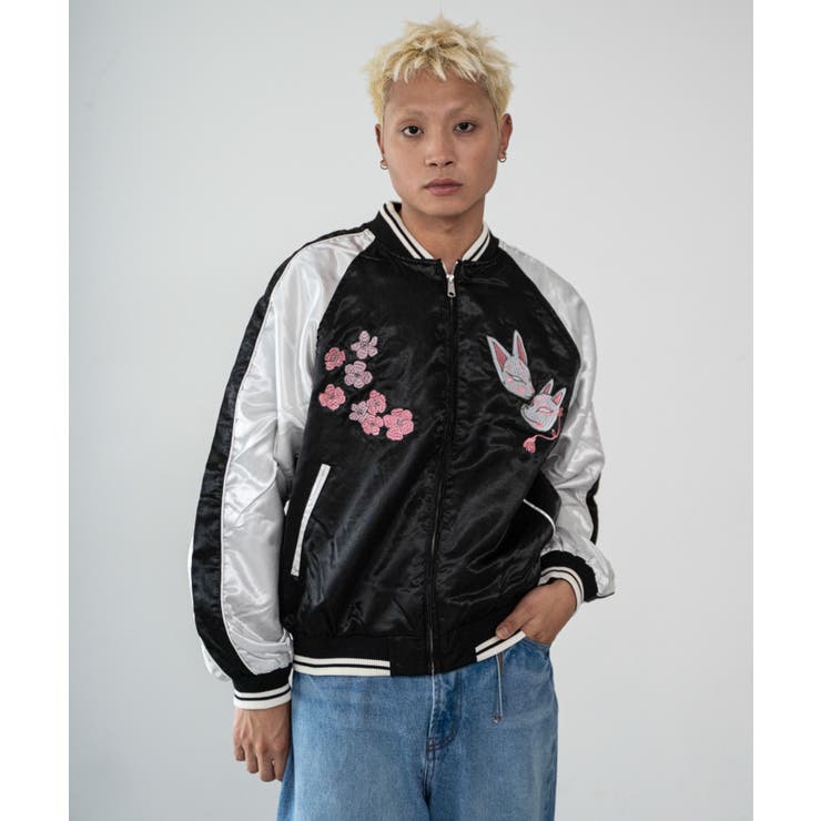 花魁狐面スカジャン | WEGO【MEN】 | 詳細画像4 