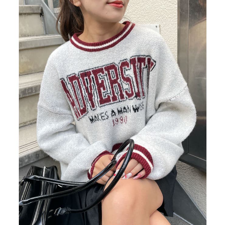 ラインリブフラッフィーショートニット | WEGO【WOMEN】 | 詳細画像7 