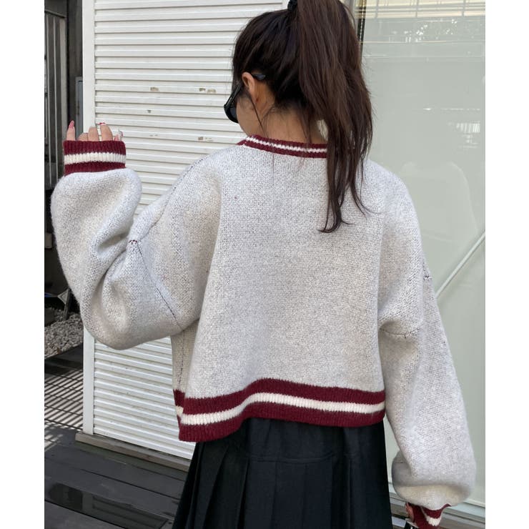 ラインリブフラッフィーショートニット | WEGO【WOMEN】 | 詳細画像11 